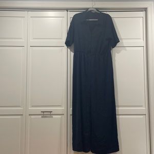 Alice & You (ASOS) women’s plus size navy dress shirt sleeve US size 16 (UK20)